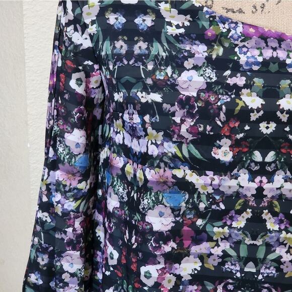 Chelsea28 floral one shoulder long‎ sleeve dress size XS NEW!!! - Picture 3 of 9